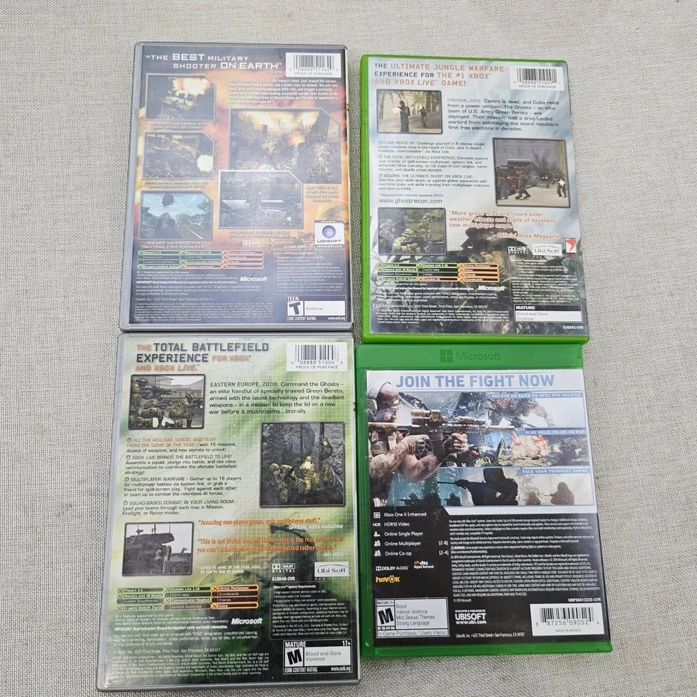 Tom Clancy Ghost Recon Game Bundle Xbox Xbox One 4 Games Breakpoint 2 GOTY